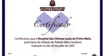 Prêmio Idéia Saudável 2007