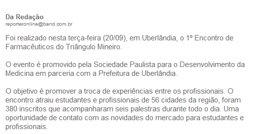 materia encontro de farmacia