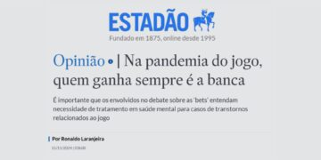 Dr. Ronaldo Laranjeira publica artigo sobre os impactos socioeconômicos causados pelo mercado das “bets” no Brasil