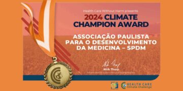 SPDM recebe prêmio Campeão do Clima 2024 da organização Health Care Without Harm