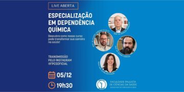 SPDM promove live sobre o curso de especialização em Dependência Química