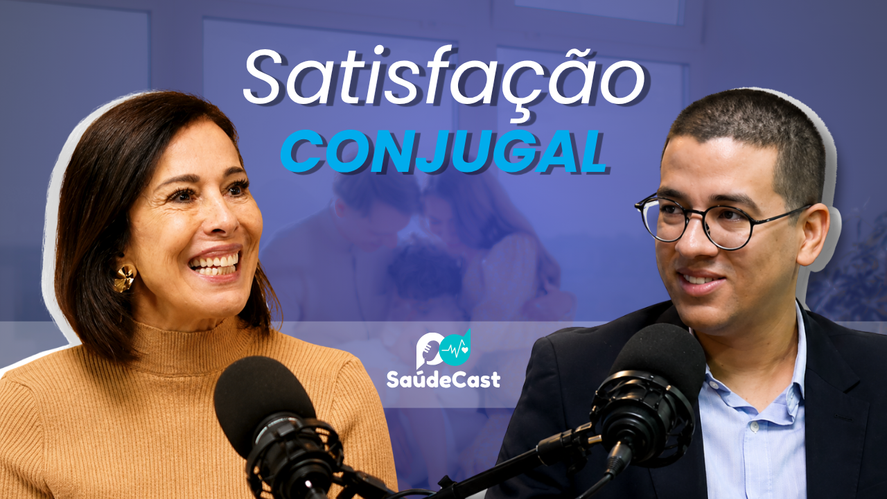 Satisfação Conjugal Satisfação Conjugal. Foto de Dra. Fátima Padin e Dr. Yuri Leandro. Ao centro, as palavras